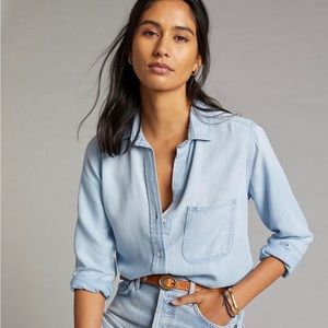 Anthropologie Cloth & Stone Chambray Shirt
